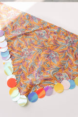 HANDMADE | sequin bandana scarf - orange