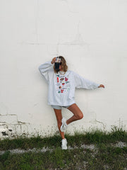 ETTA OG | halftime queen sweatshirt - ash