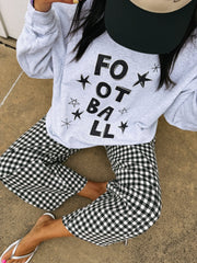 ETTA OG | football star sweatshirt - ash