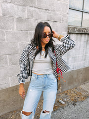 go go gingham jacket