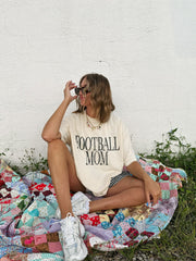 ETTA OG | football mom graphic tee - ivory