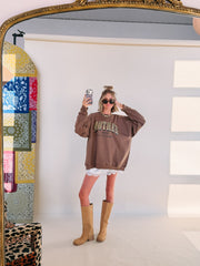 ETTA OG | mother like the wild west sweatshirt - brown