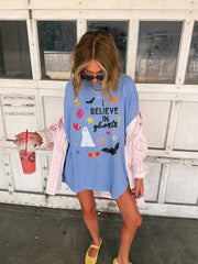 ETTA OG | i believe in ghosts graphic tee - denim