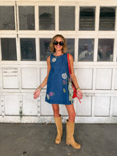 aida floral denim dress