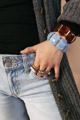 beljoy | emma stretch bracelet - light blue