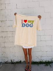 ETTA OG | i ♡ my dog graphic tee - ivory