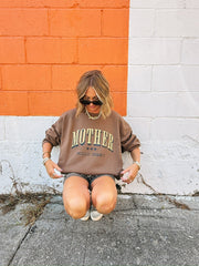ETTA OG | mother like the wild west sweatshirt - brown