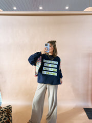 ETTA OG | all fun and games sweatshirt - navy