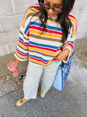 charmed life stripe sweater