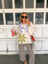 fresh flowers sweatshirt - cream