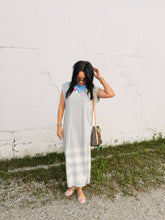 coastal tshirt dress - grey