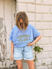 ETTA OG | fishing club graphic tee - denim
