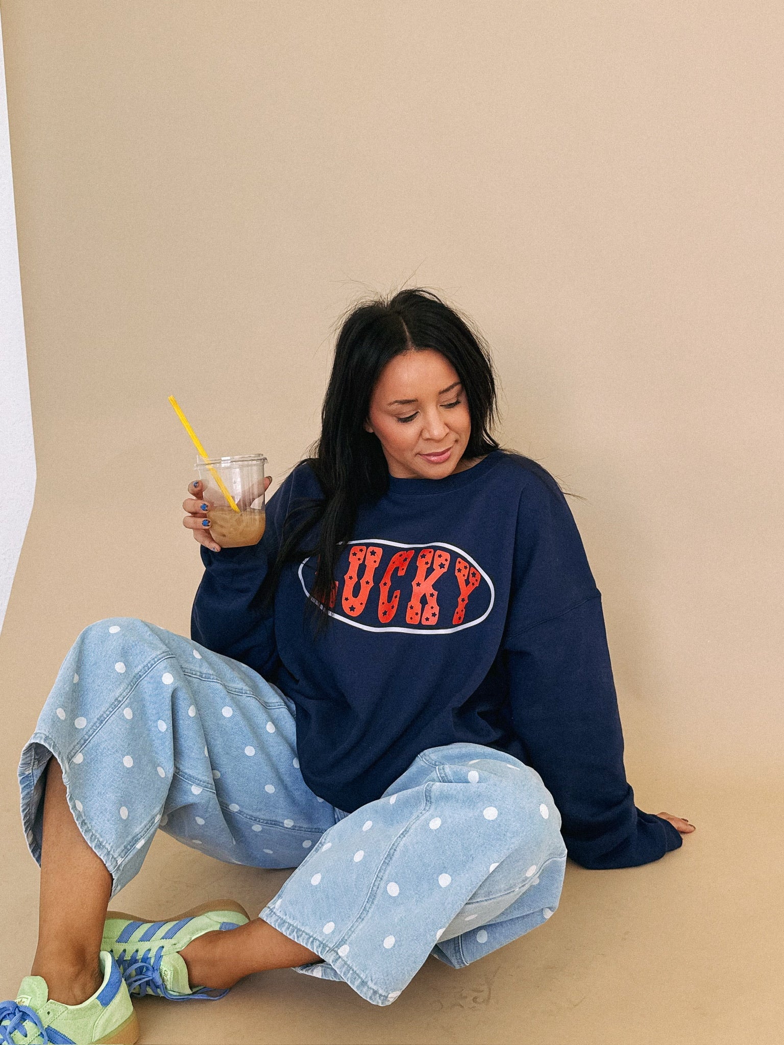 ETTA OG | star studded lucky sweatshirt
