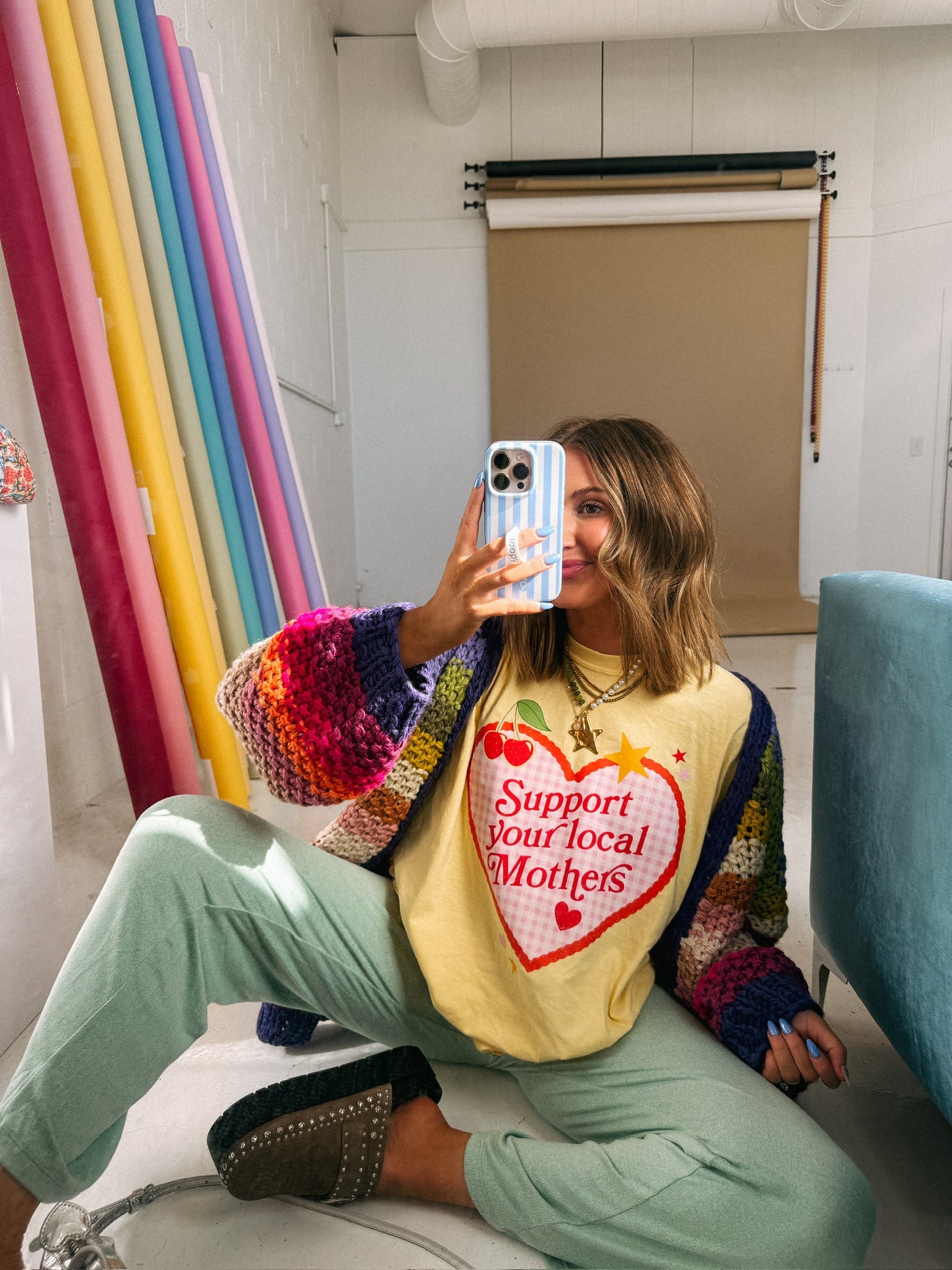 ETTA OG | support local mothers heart graphic tee