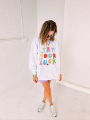ETTA OG | try your luck sweatshirt - ash