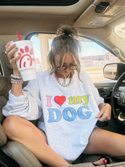 ETTA OG | i ♡ my dog sweatshirt - ash