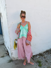 boho bloomer pants - mauve