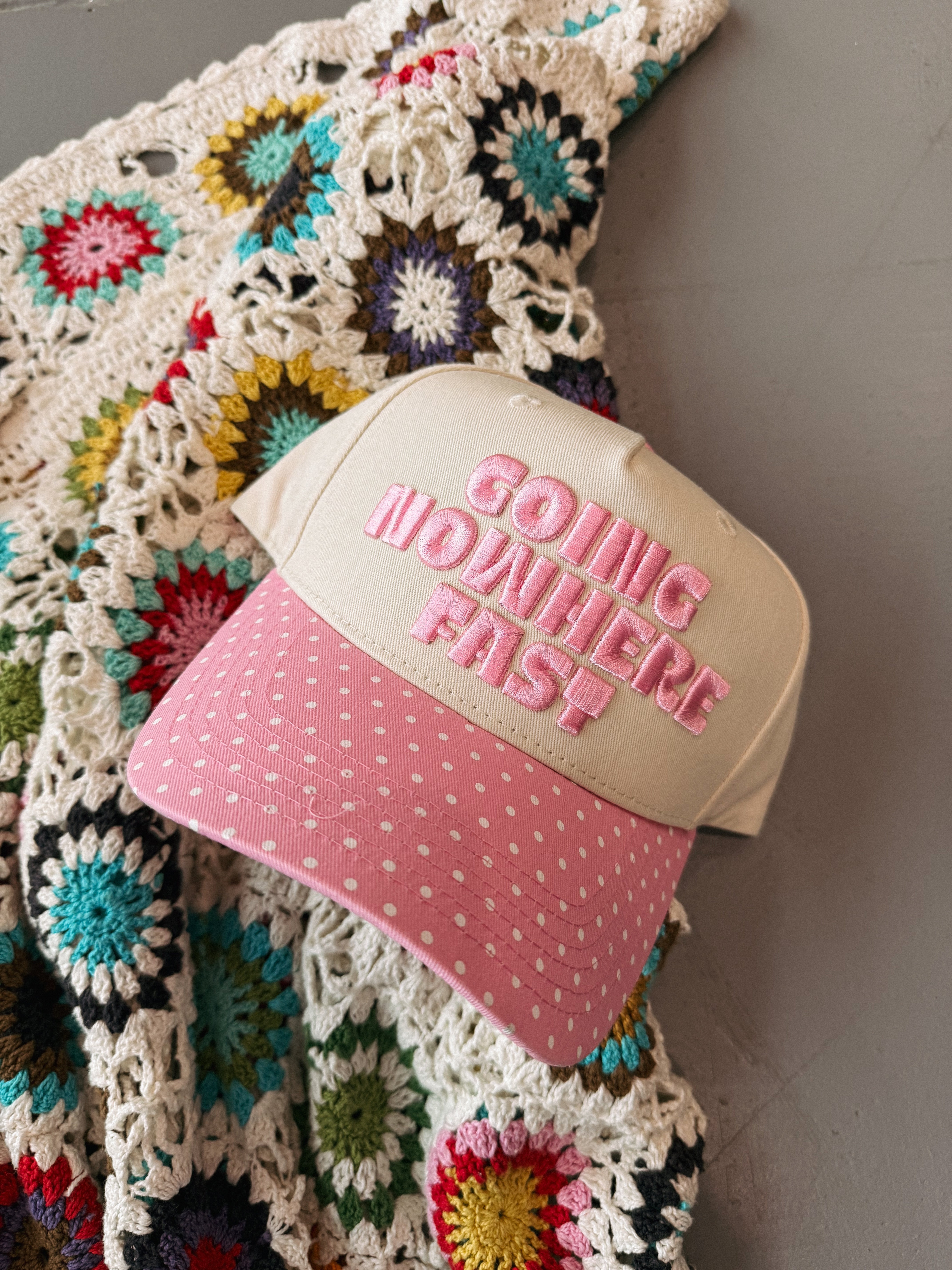 ETTA OG | going nowhere trucker hat - pink