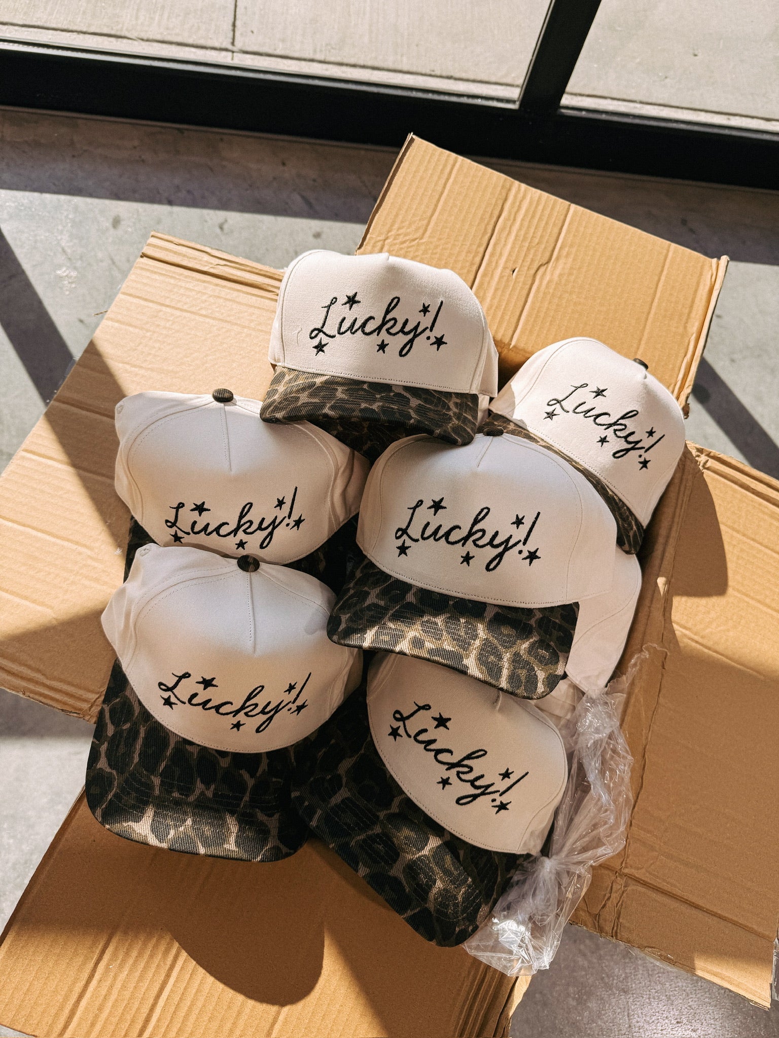 ETTA OG | lucky stars trucker hat - leopard