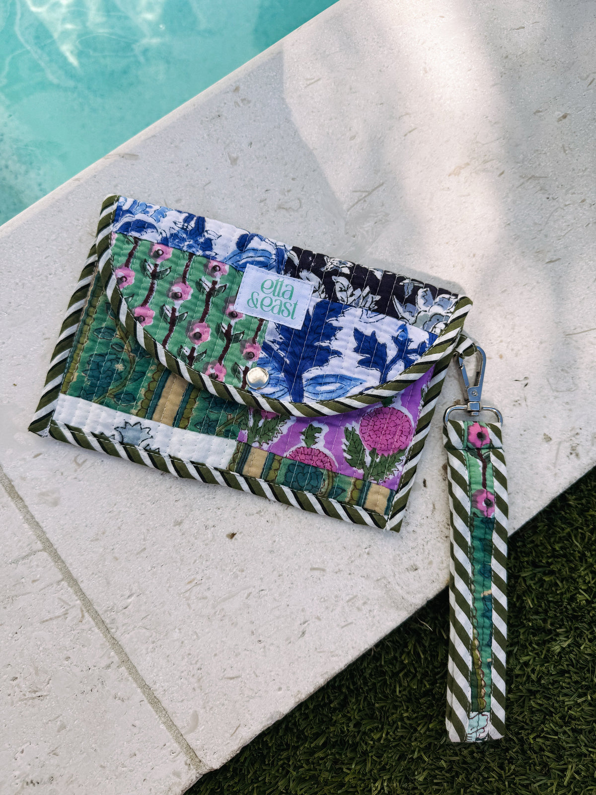 ETTA OG | quilted wristlet - huckleberry