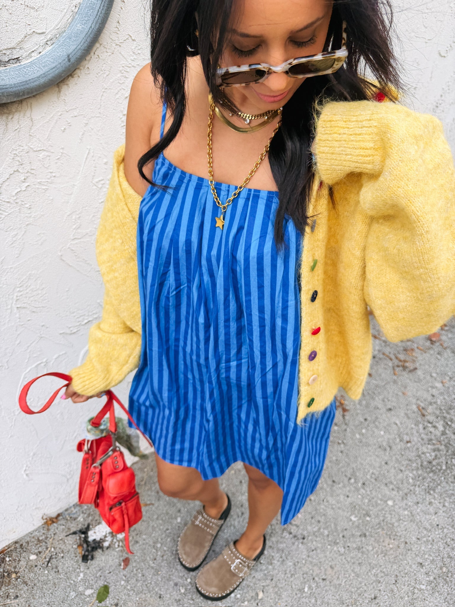 cute as a button cardigan - yellow