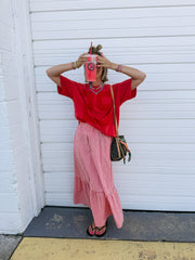 candy apple maxi skirt