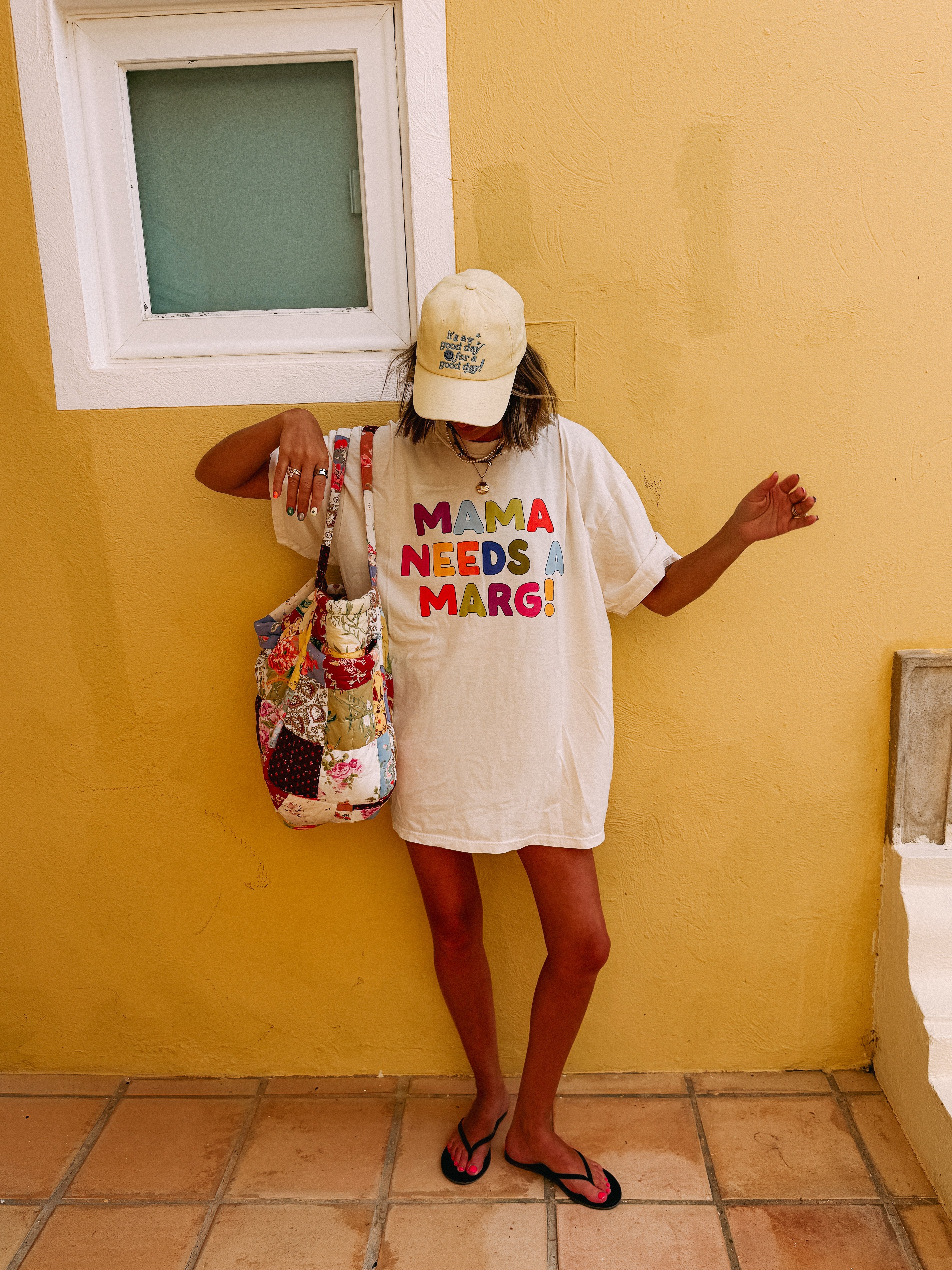 ETTA OG | mama needs a marg graphic tee - ivory / multicolor