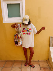 ETTA OG | mama needs a marg graphic tee - ivory / multicolor
