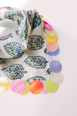 HANDMADE | sequin bandana scarf - white