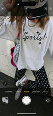 ETTA OG | sports! sweatshirt - ash