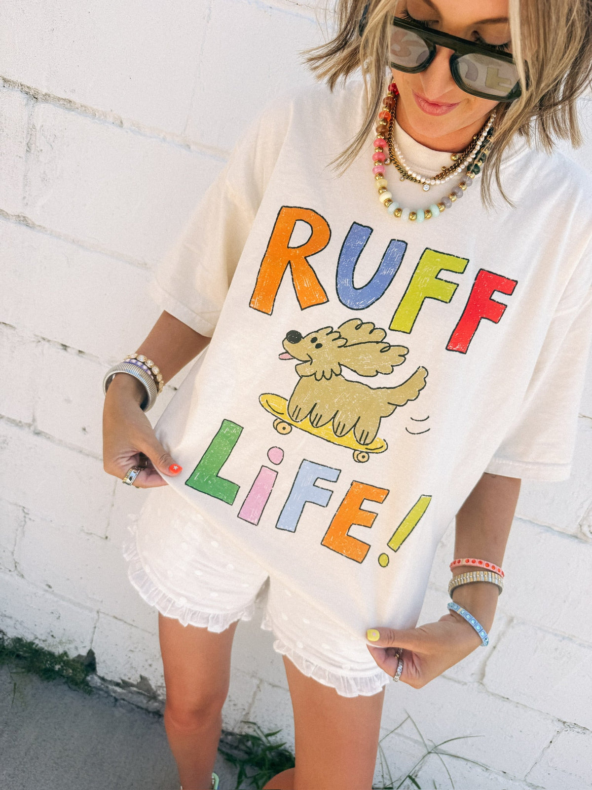 ETTA OG | ruff life graphic tee - ivory