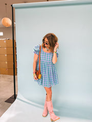 family tree plaid dress