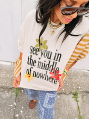 ETTA OG | see you in the middle of nowhere graphic tee - ivory