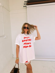 ETTA OG | manic mom-day graphic tee - white