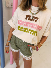 ETTA OG | play something country graphic tee - ivory