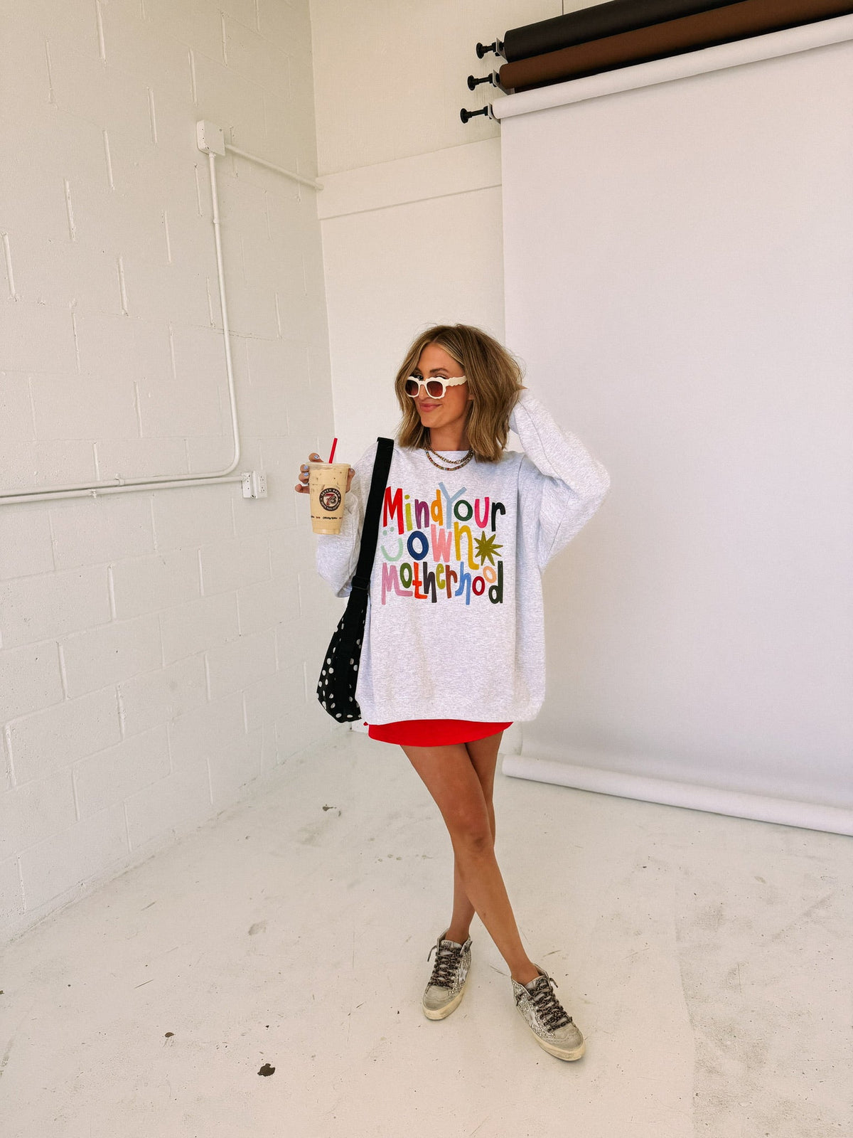 ETTA OG | mind your own motherhood sweatshirt - ash