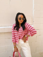 coming up roses crochet top