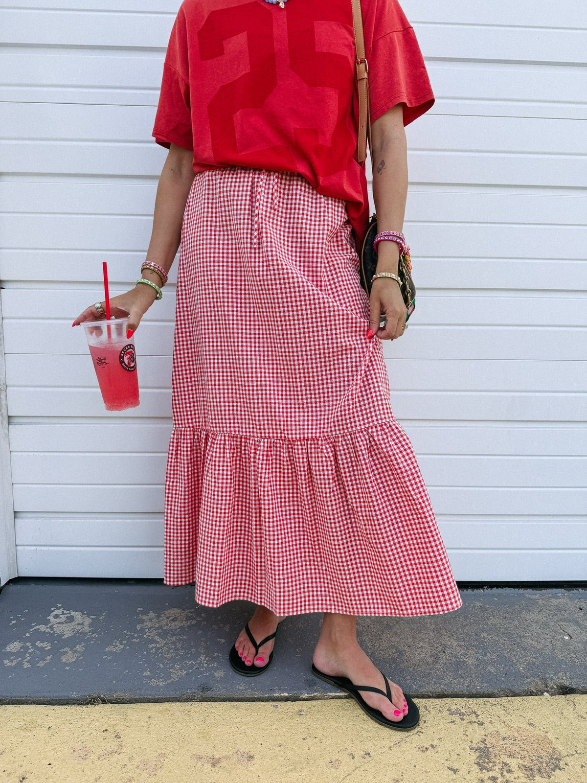 candy apple maxi skirt
