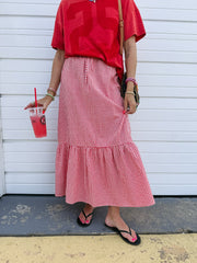 candy apple maxi skirt