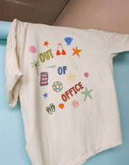 ETTA OG | out of office graphic tee - ivory
