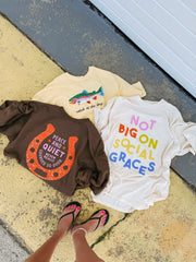 ETTA OG | peace and quiet sweatshirt - brown