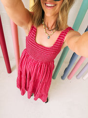 fuchsia fever maxi dress