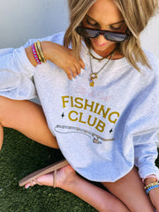 ETTA OG | fishing club sweatshirt - ash