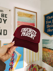 ETTA OG | favorite parent trucker hat - burgundy