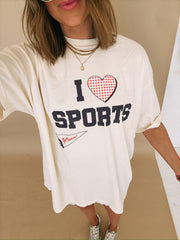 ETTA OG | i ♡ sports graphic tee - ivory