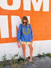 ETTA OG | lucky you sweatshirt - blue