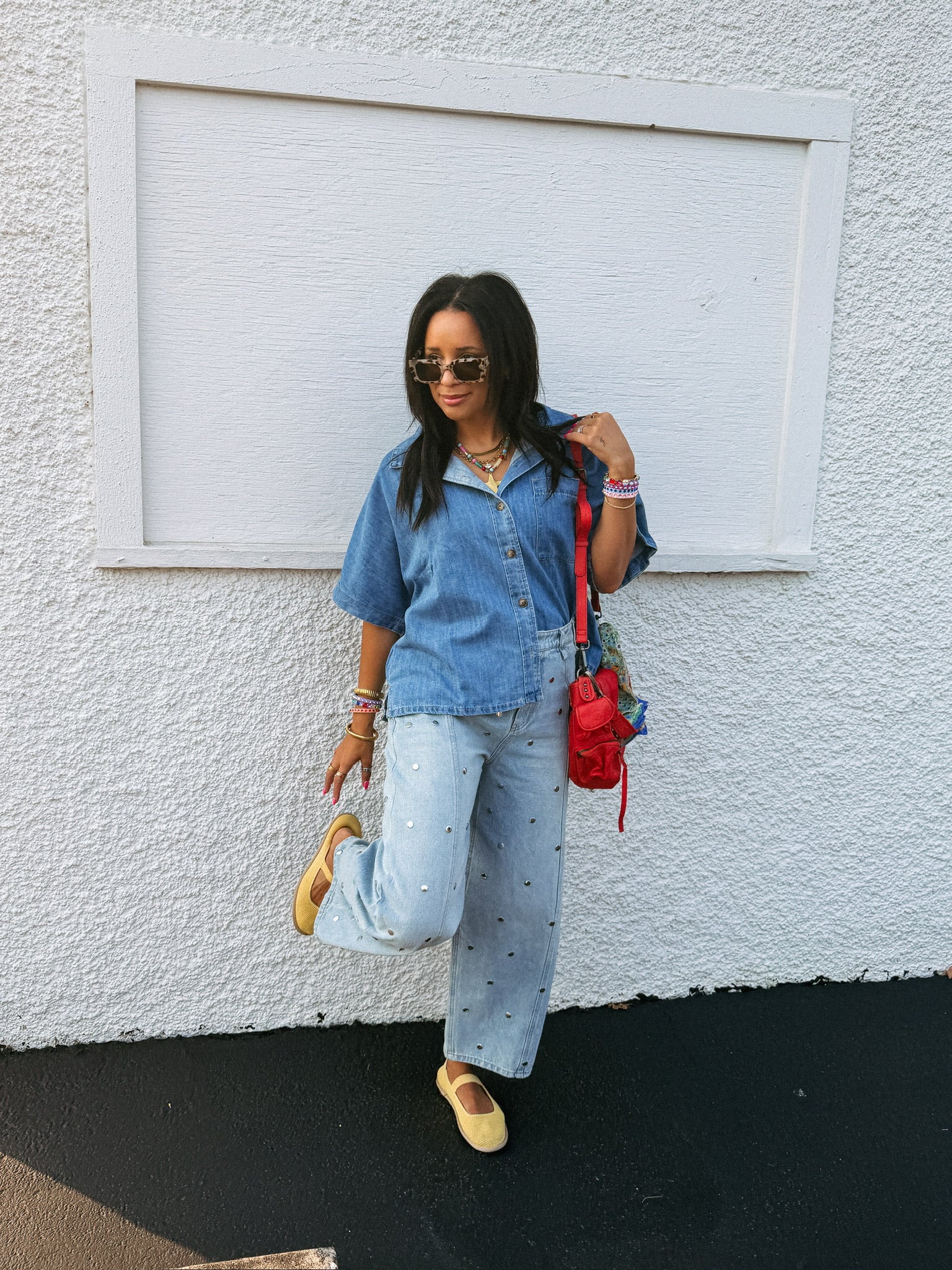 down under denim top