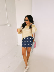 gold rush stripe sweater