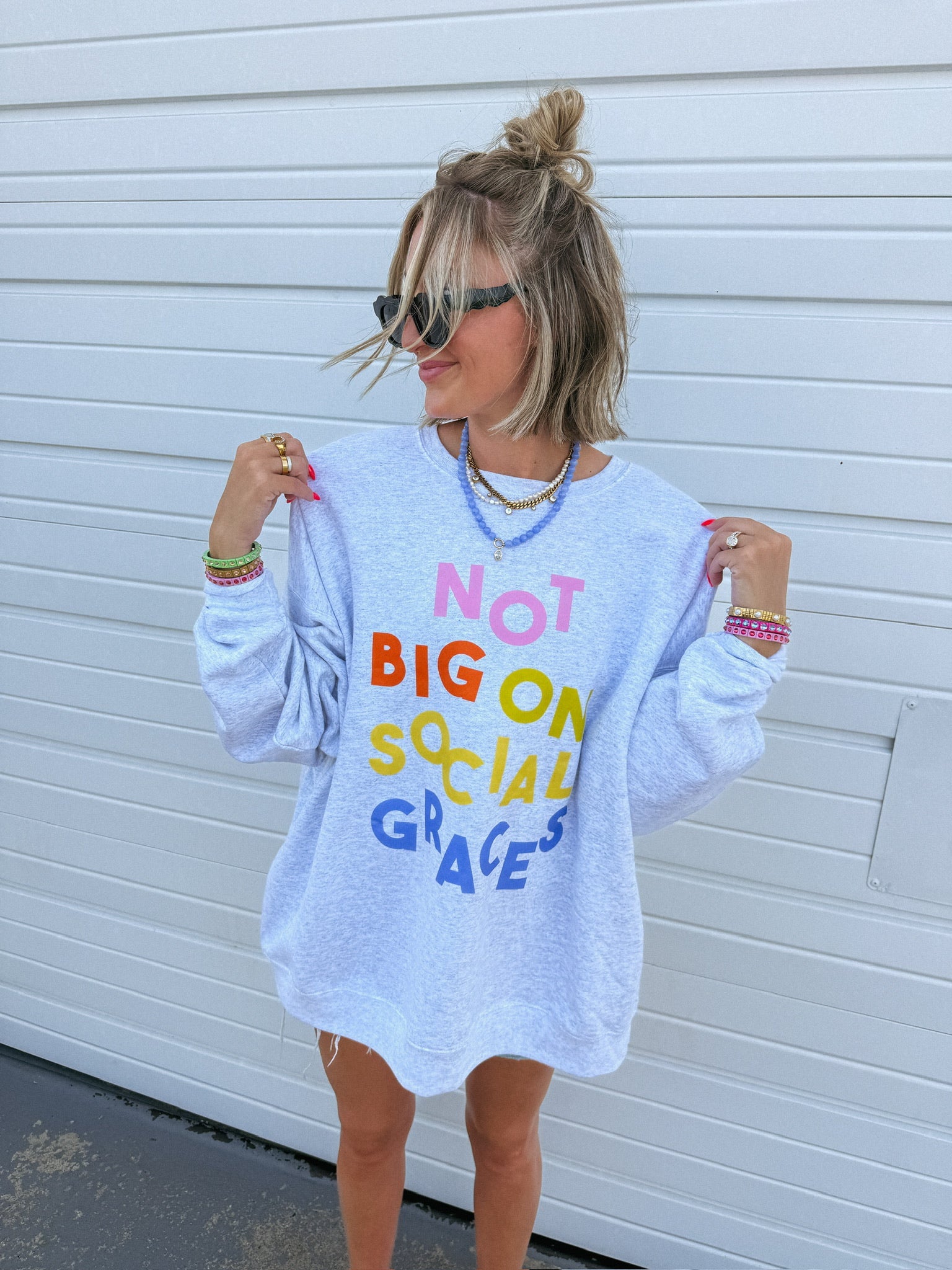 ETTA OG | social graces sweatshirt - ash
