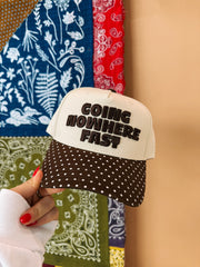 ETTA OG | going nowhere trucker hat - brown
